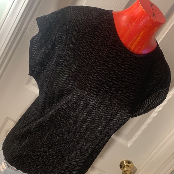 VINTAGE TANJAY Petites Black Top - Picture 8 of 12